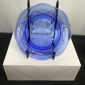 Vintage Colbalt Blue Glass small plate